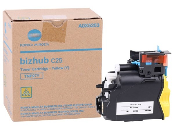 Konica Minolta TNP-27Y Orjinal Sarı Toner Bizhub C25 (A0X52D4)